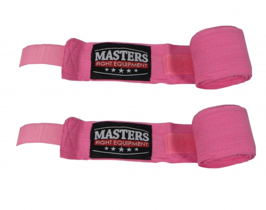 Boxing bandage, cotton wraps 4m Masters - pink