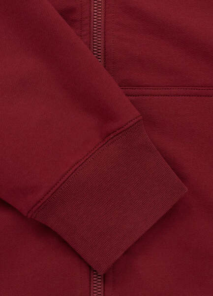 PIT BULL "SAN DIEGO CA" Zip-Up Hoodie - Burgundy