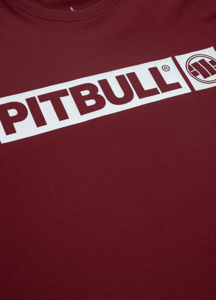 T-shirt PIT BULL "Hilltop" '22 - burgundy