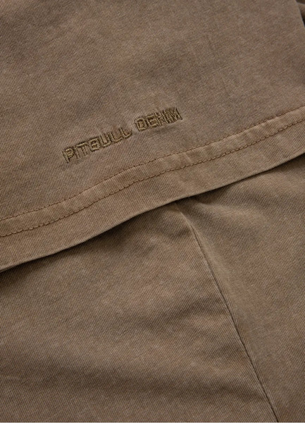 Koszulka męska Pit Bull Denim Washed Bravery - brązowa