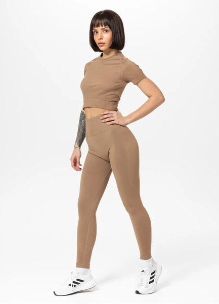  PIT BULL sports leggings for women &quot;COLUMBIA&quot; - light brown 