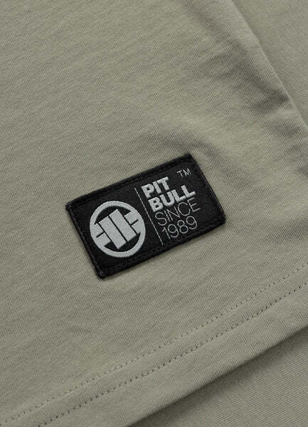 PIT BULL &quot;SURFING DOG&quot; men&#39;s t-shirt - sage