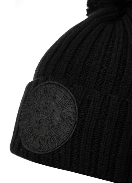PIT BULL &quot;California Dog&quot; winter hat - black