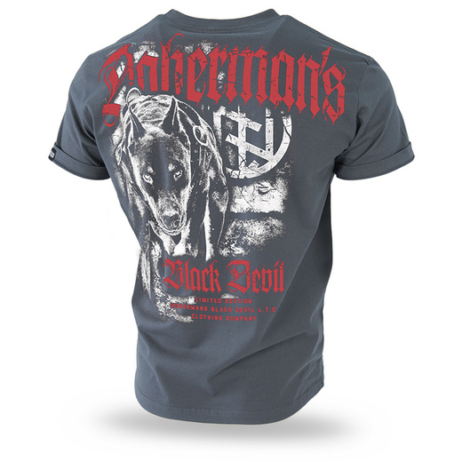 Dobermans Aggressive T-shirt &quot;BLACK DEVIL&quot; TS154 - graphite