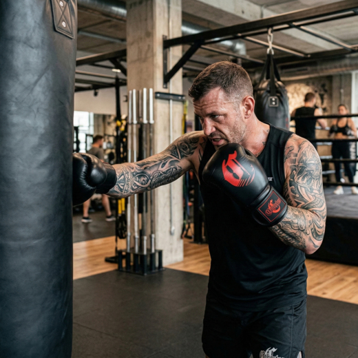 Leather boxing gloves Cohortes "Extenso"