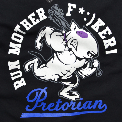 T-shirt Womans Pretorian "Run motherf*:)ker!" - Black