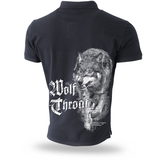 Dobermans Aggressive "WOLF THROAT" TSP116 Polo Shirt - Black