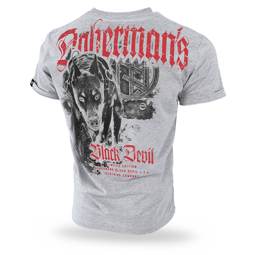 Koszulka T-shirt Dobermans Aggressive "BLACK DEVIL" TS154 - szara
