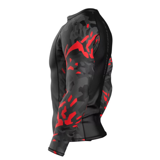 Longsleeve rashguard Extreme Hobby | Black Panther - czarny/czerwony