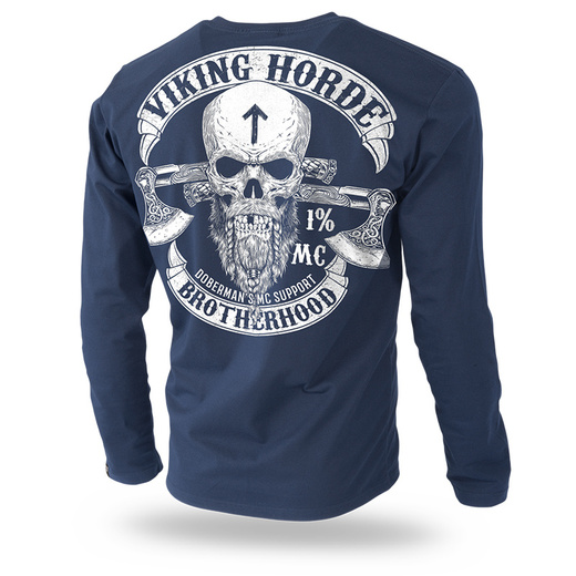 Longsleeve Dobermans Aggressive "VIKING HORDE" LS212" - granatowy