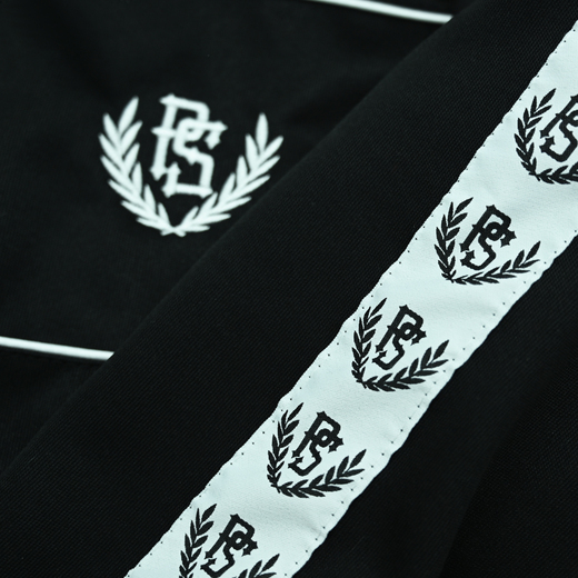 Polyester sweatshirt Pretorian "Line" - black