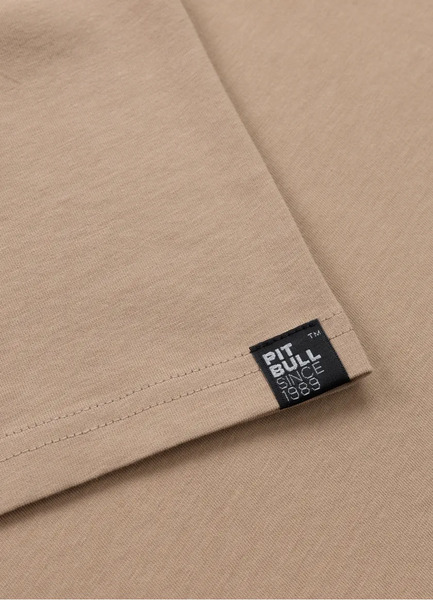 Koszulka męska PIT BULL "PARA BELLUM" - piaskowa