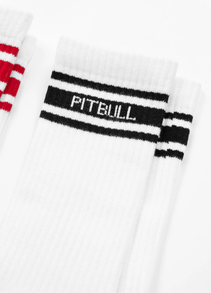 Skarpety High Crew PIT BULL "HILLTOP" cienkie 3-pak - czarny/zielony/czerwony