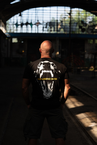 Koszulka T-shirt Dobermans Aggressive "MOUTH" TS391 - grafitowa