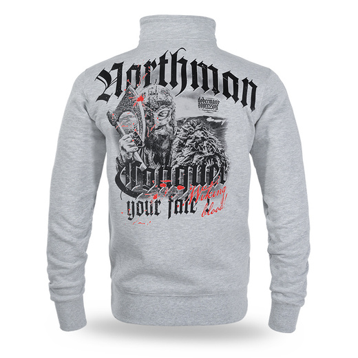 Dobermans Aggressive &quot;NORTHMAN&quot; BCZ344E Zip-Up Sweatshirt - Gray