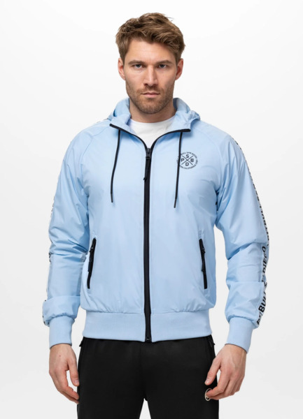 Kurtka przejściowa PIT BULL "Athletic Tape" - błękitny