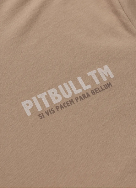 Koszulka męska PIT BULL "PARA BELLUM" - piaskowa
