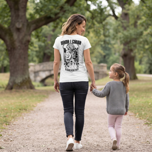 Koszulka damska "Mama i Córka" - biała