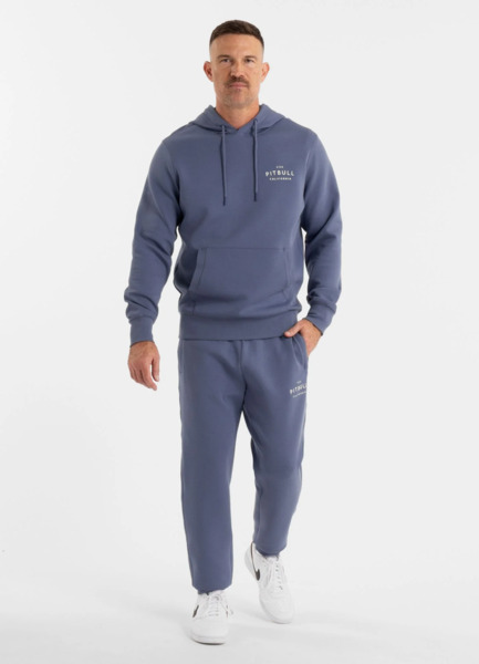 Bluza męska z kapturem PIT BULL "SAMPSON" - granatowy jeansowy