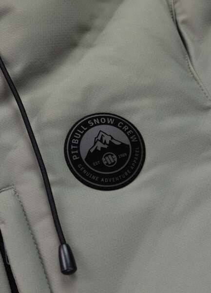 Kurtka zimowa pikowana z kapturem PIT BULL "STANFORD" - szałwiowy