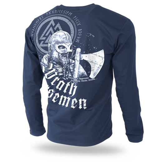 Longsleeve Dobermans Aggressive "WRATH NORSEMEN" LS208" - granatowy