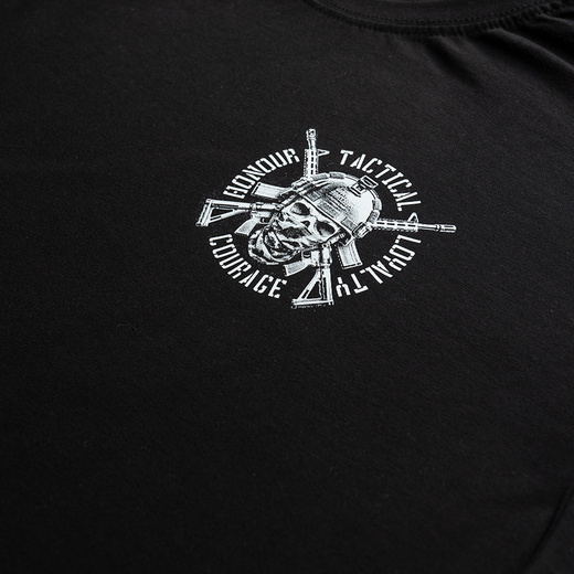 Koszulka T-shirt Dobermans Aggressive "COURAGE TS419" - czerwona