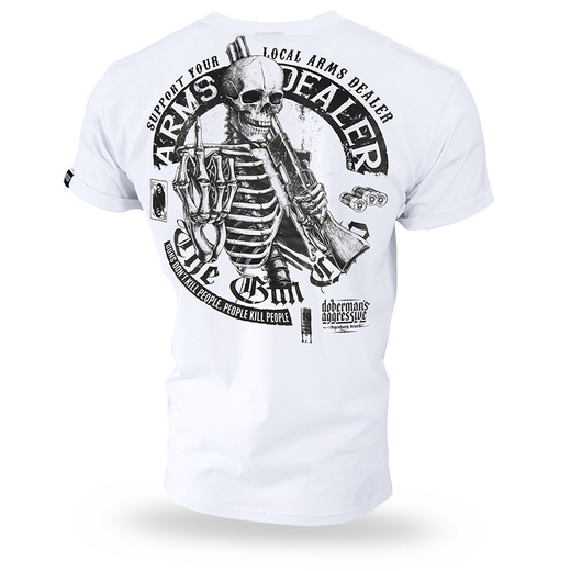 Dobermans Aggressive &quot;Arms Dealer TS304&quot; T-shirt - white
