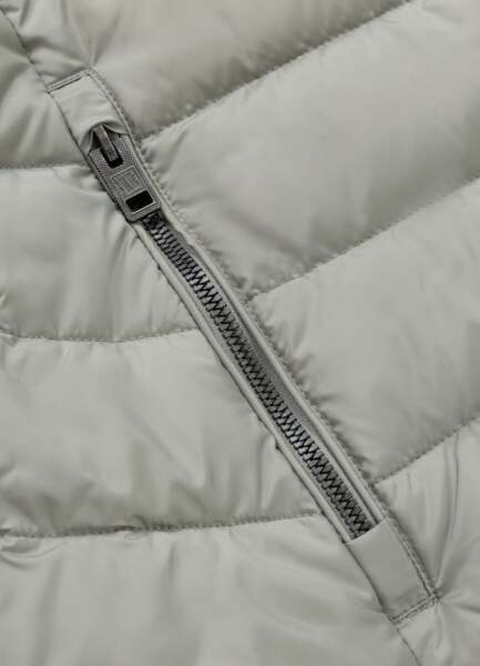 Kurtka zimowa PIT BULL pikowana z kapturem FOOTHILL - szałwiowy