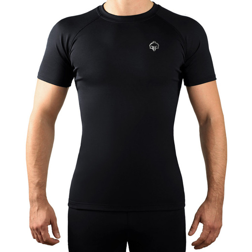 Rashguard Shortsleeve Ground Game ESSENTIAL PLATINUM  - czarny