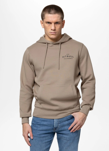 Bluza męska z kapturem PIT BULL "SAMPSON" - piaskowy