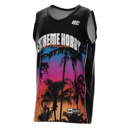 Tank top koszykarski męski Extreme Hobby | HEATWAVE - różowy