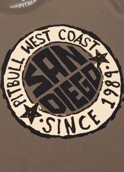 Koszulka męska PIT BULL "SAN DIEGO SUN" - brązowy