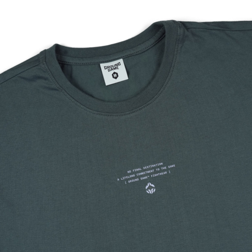 Koszulka T-shirt Oversize Ground Game "Budo" - grafitowy
