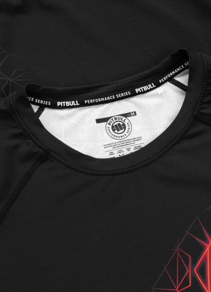 Rashguard longsleeve PIT BULL "RAY" - czarny/czerwony