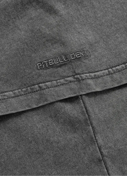 Koszulka męska PIT BULL Denim Washed "MT. FUJI" - szary