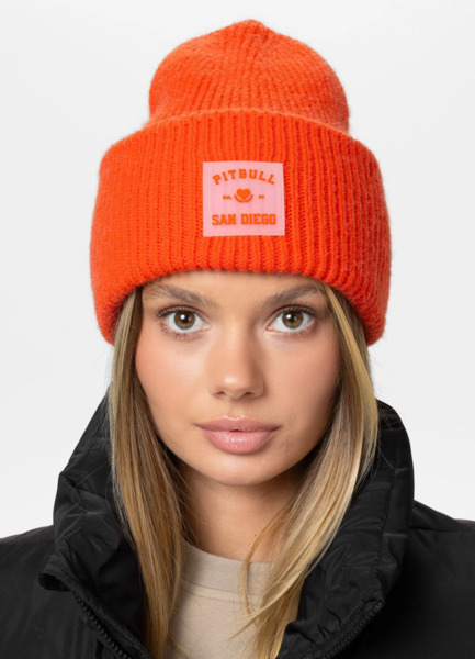 PIT BULL &quot;LOVE PB&quot; winter hat - orange