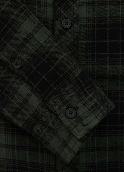 Flannel shirt "Mitchell" PIT BULL - green/black