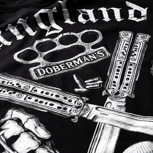 Longsleeve Dobermans Aggressive "ONE CREW GANGLAND" LS384 - granatowy