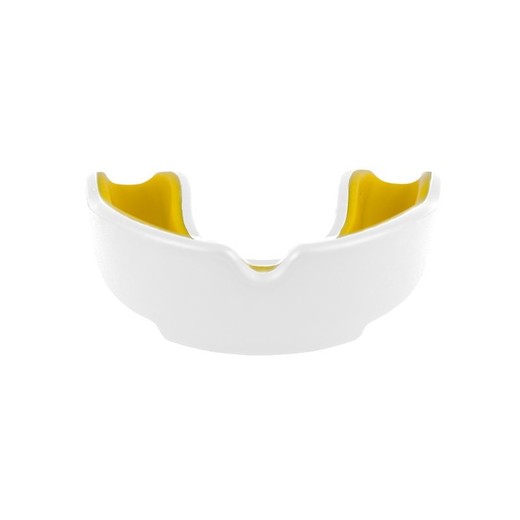 StormCloud single jaw mouthguard - white / yellow