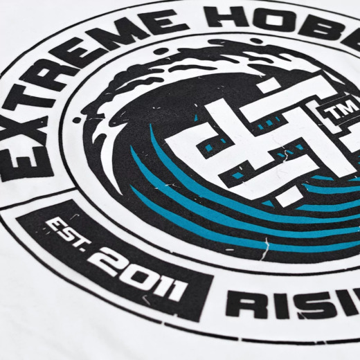 Koszulka T-shirt męski Extreme Hobby "WAVE" - biały