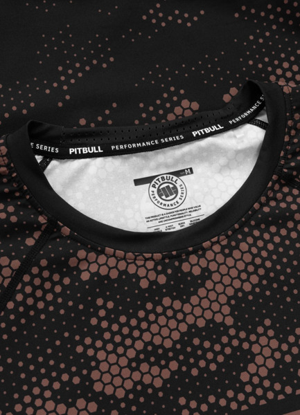 Rashguard longsleeve PIT BULL "HEX CAMO HILLTOP" - ciemny piaskowy