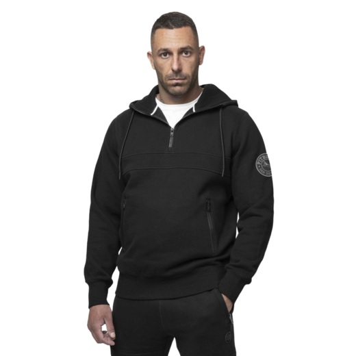 Bluza męska z kapturem PIT BULL "GIBSON" - czarno/czarna