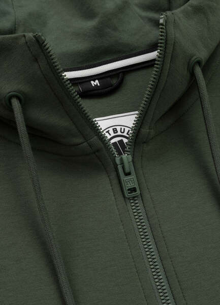 Bluza rozpinana z kapturem PIT BULL "SAMPSON" - ciemny zielony