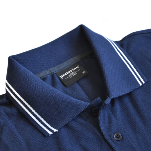 Pretorian &quot;PS&quot; polo shirt - navy blue inserts