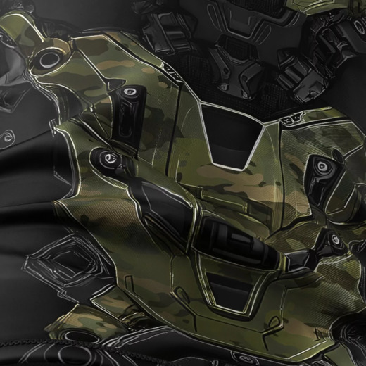 Extreme Hobby men's short sleeve rashguard | IRON FORCE - Camo