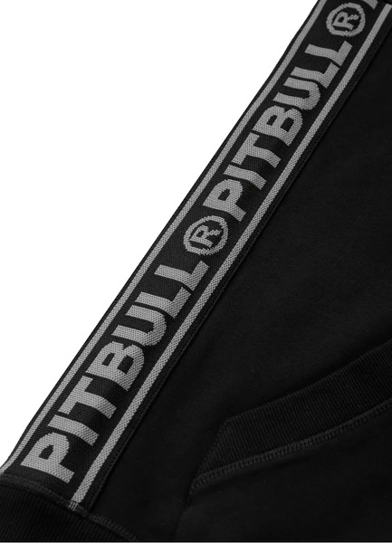 PIT BULL French Terry &quot;Lotus&quot; &#39;23 zip-up hoodie - black