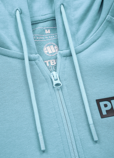 Hooded zip PIT BULL Tricot "Dandridge" '22 - ligh blue