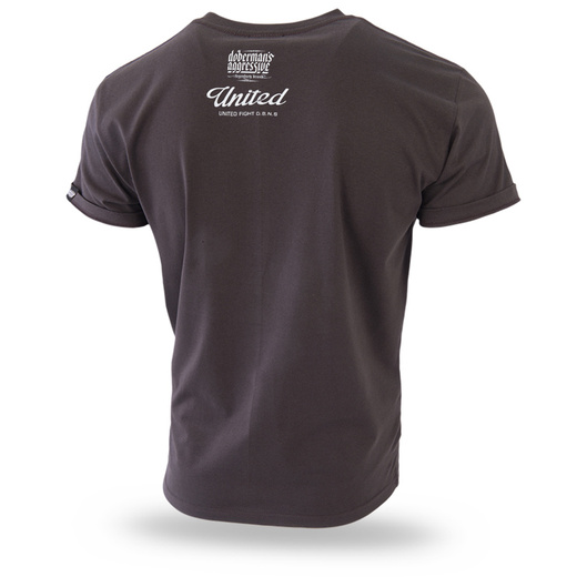 Koszulka T-shirt Dobermans Aggressive "BOXING" TS281F- brązowa