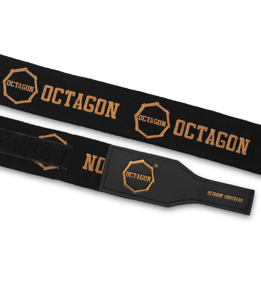 Octagon Boxing Wraps 5m Fightgear Supreme Printed - Black/Gold