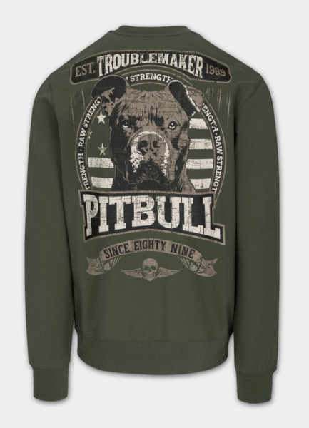 PIT BULL "TROUBLEMAKER" men's sweatshirt - green